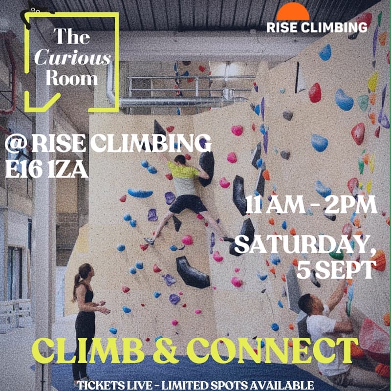 Climb & Connect — The Curious Room x Rise Climbing